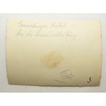 Generalmajor Sichel, the picture inscribed on the back. Espenlaub militaria